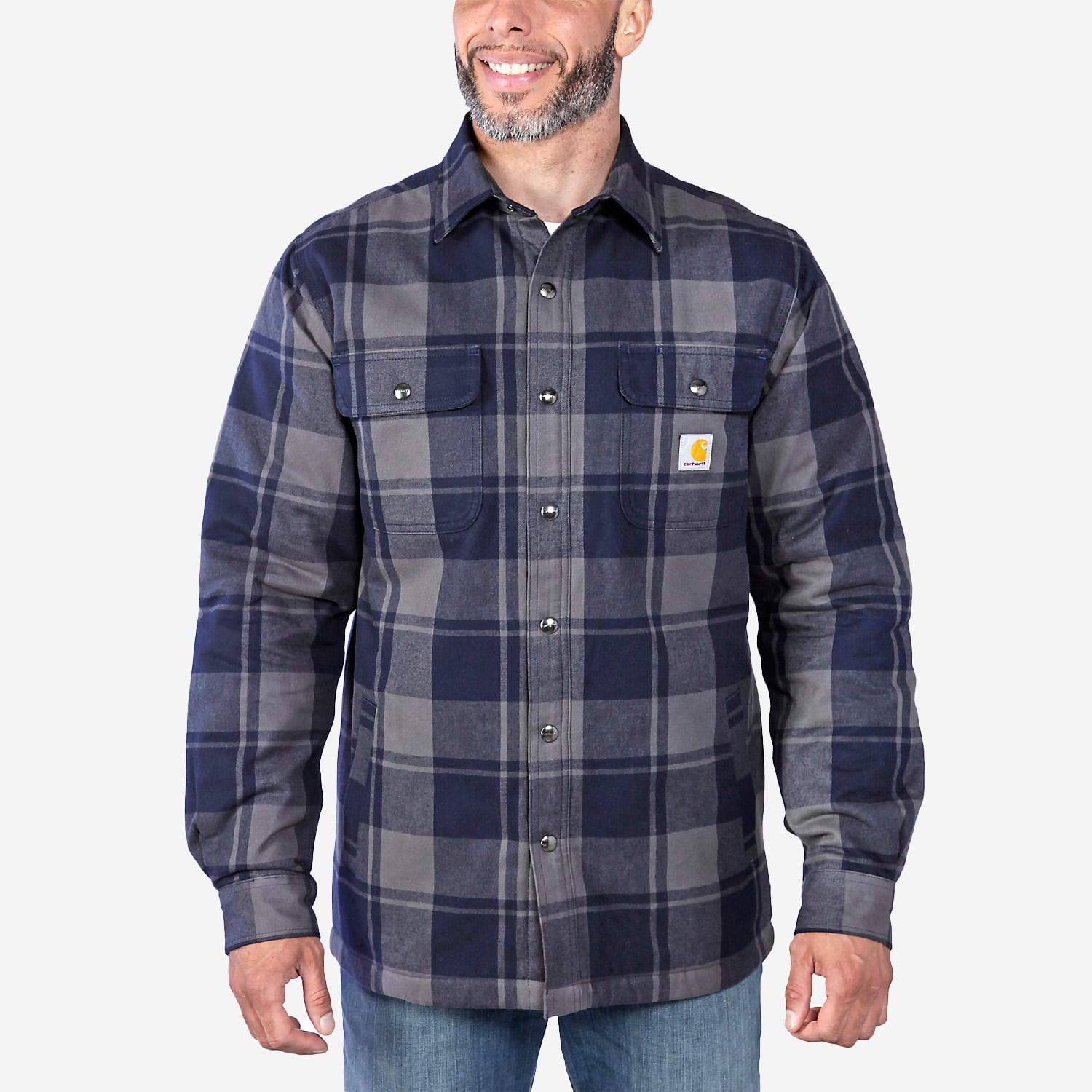 CARHARTT-A FLANNEL SHERPA-LINED SHIRT JAC