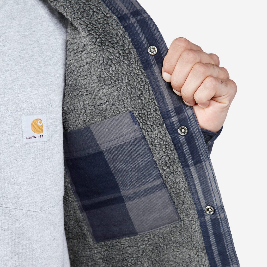 CARHARTT-A FLANNEL SHERPA-LINED SHIRT JAC2