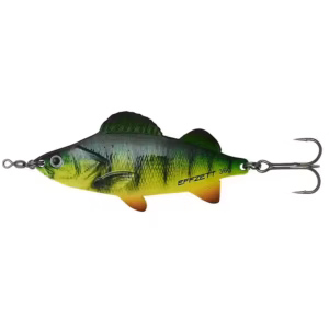 Effzett, Lures PERCH SPOON 9CM 36G SINKING FIRE PERCH UV