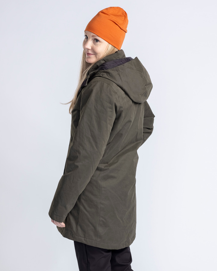 Pinewood padded winter parka dam green 1