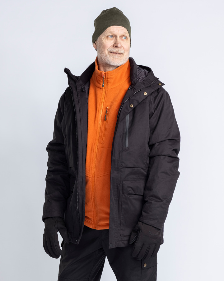 pinewood padded winter parka blk