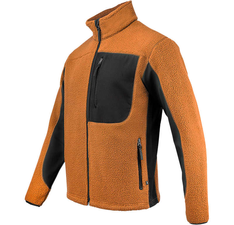 texstar pile fleece FJ85 orange 1