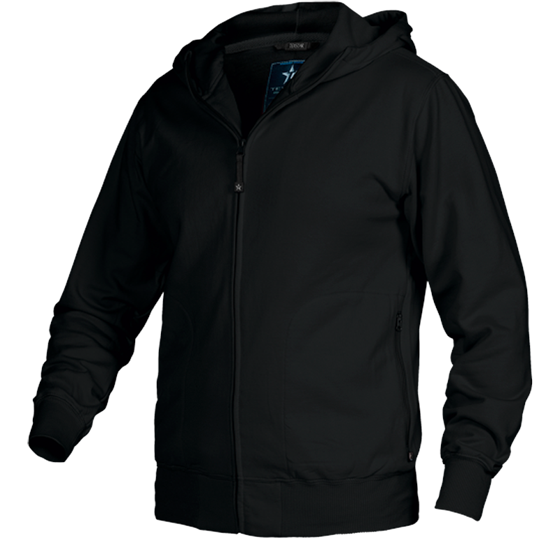 texstar hooded cardigan HC03 blk 2