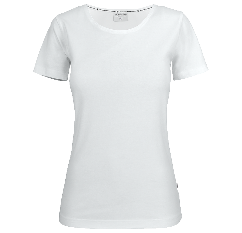 texstar t-shirt WT19 vit t-shirt dam