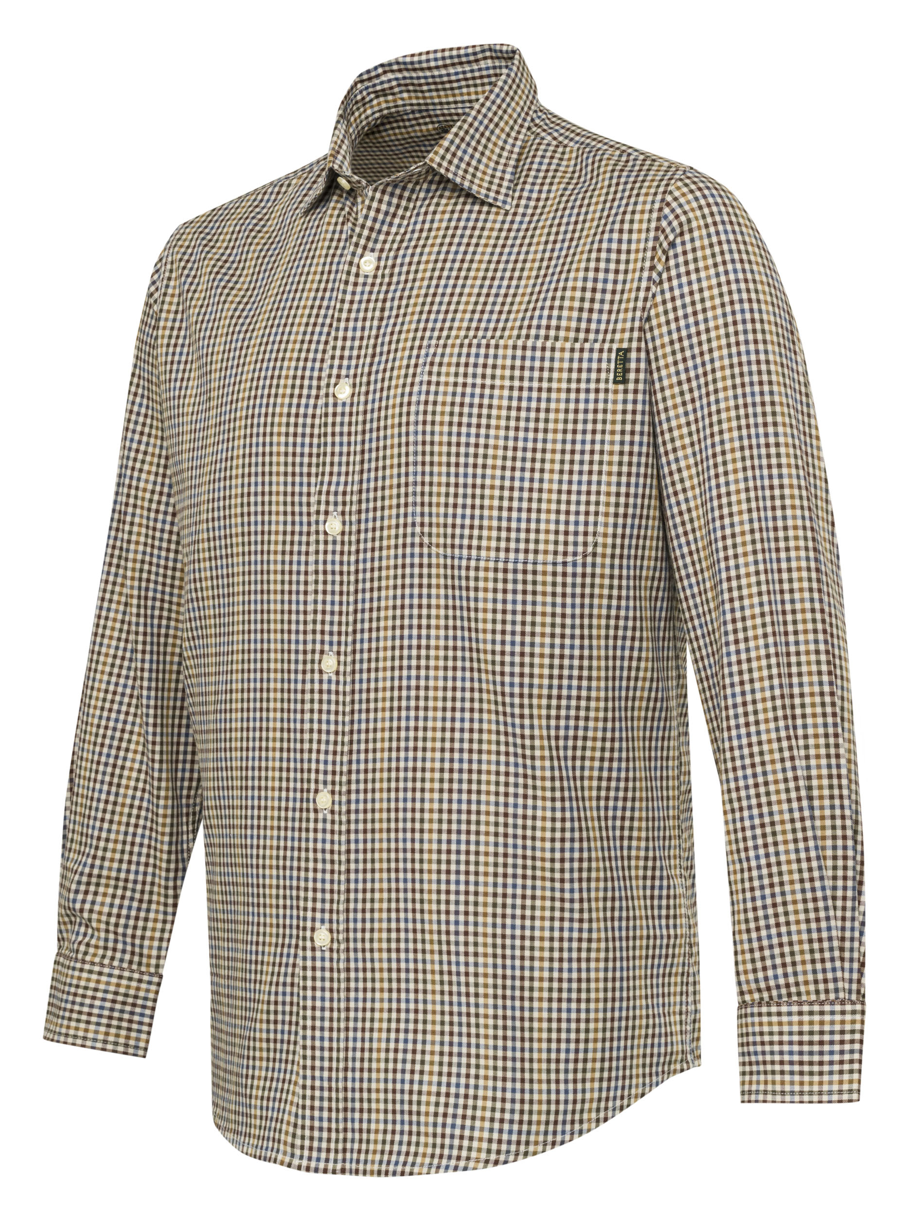 Beretta bryggen Beretta Bryggen Shirt Apricot & Bordeaux Check