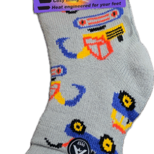 Avignon Heat Max Socka Barn Bil Ljusgrå 27-35