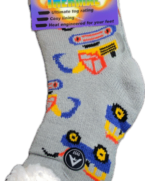 Avignon Heat Max Socka Barn Bil Ljusgrå 27-35