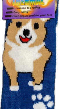 Avignon Heat Max Socka Barn Fantasi Hund Blå 27-35