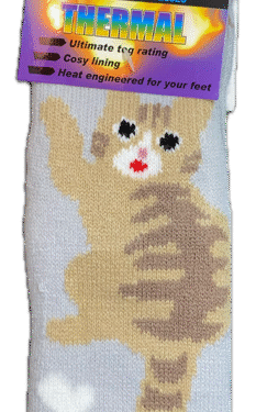 Avignon Heat Max Socka Barn Fantasi Katt Grå 27-35
