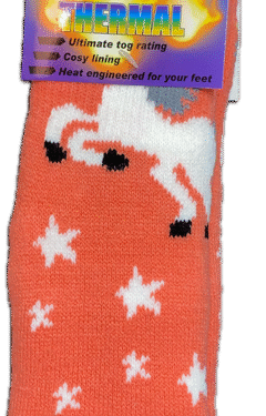 Avignon Heat Max Socka Barn Fantasi Unicorn Rosa 27-35