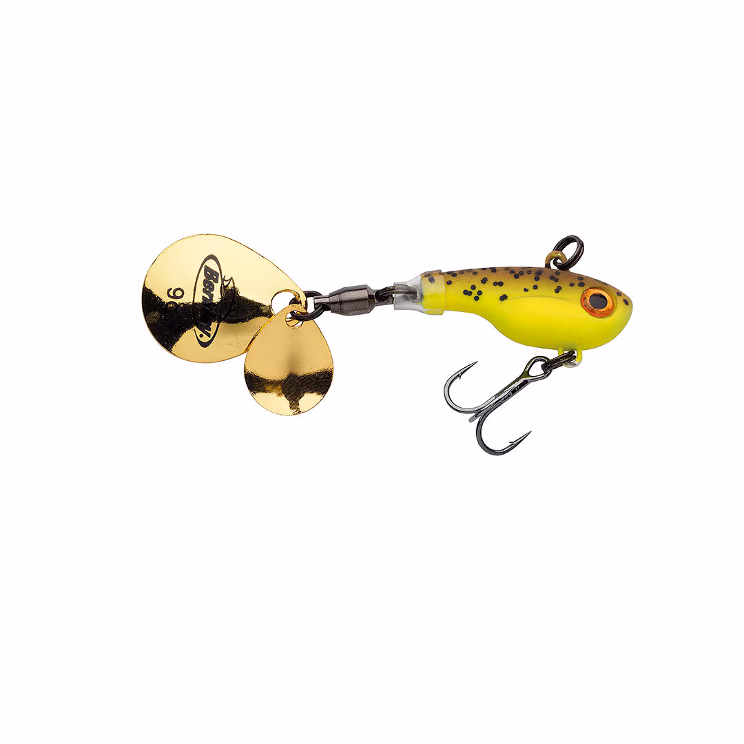 berkley Pulse Spintail browne chartreuse