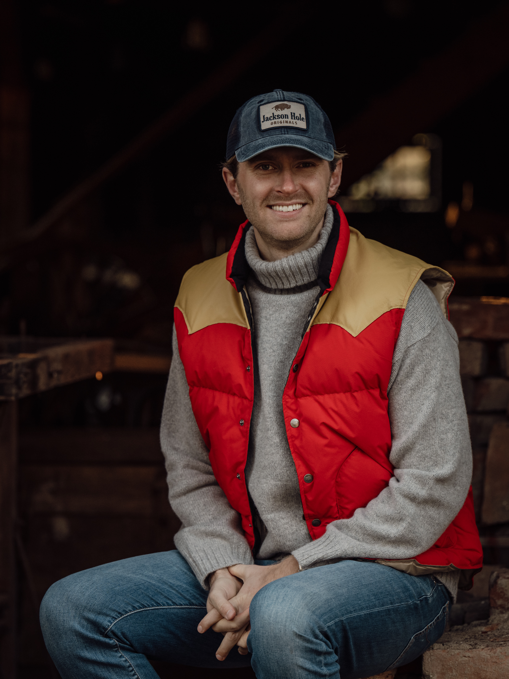 jackson original vest red västar herr