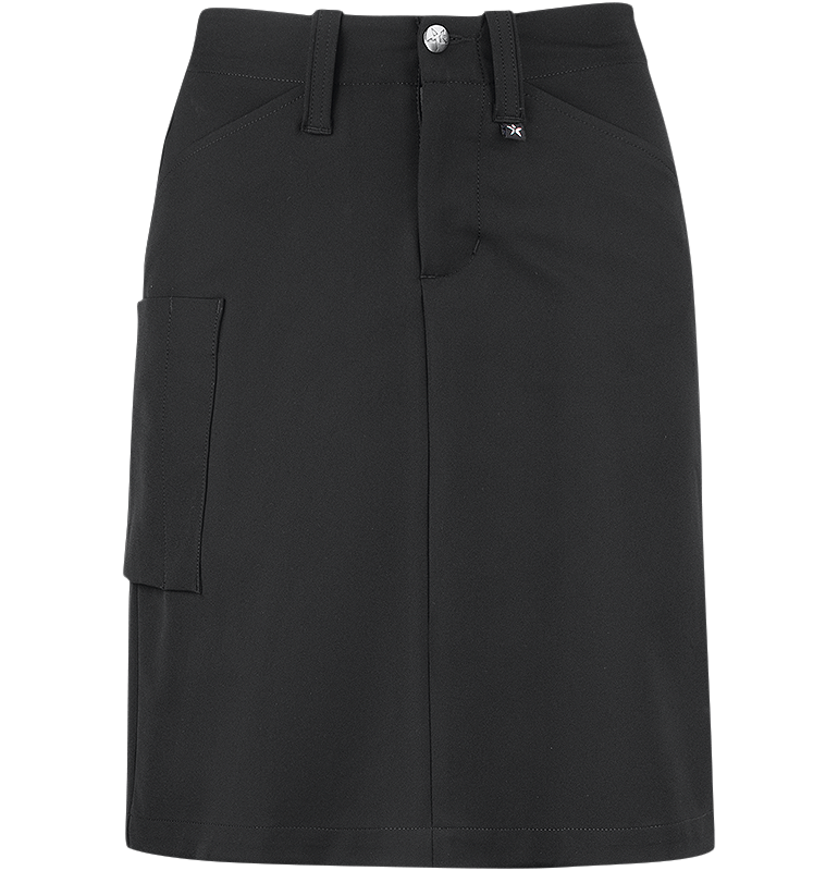 texstar skirt wp18 svart rak kjol