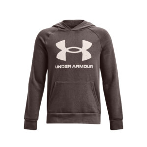 UA RIVAL FLEECE HOODIE FRESH CLAY M 140/152