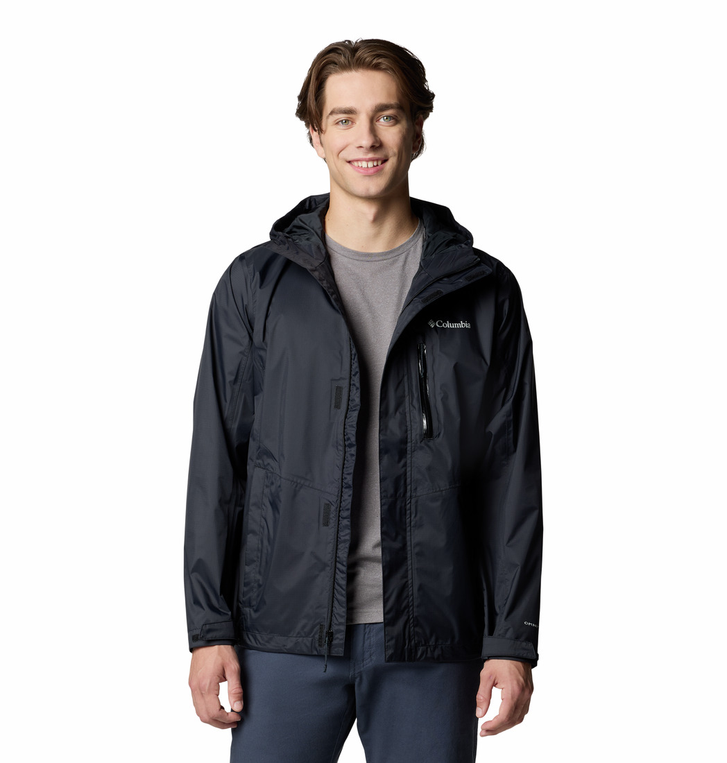 columbia pouring adventure jkt blk 4 vattentät jacka herr