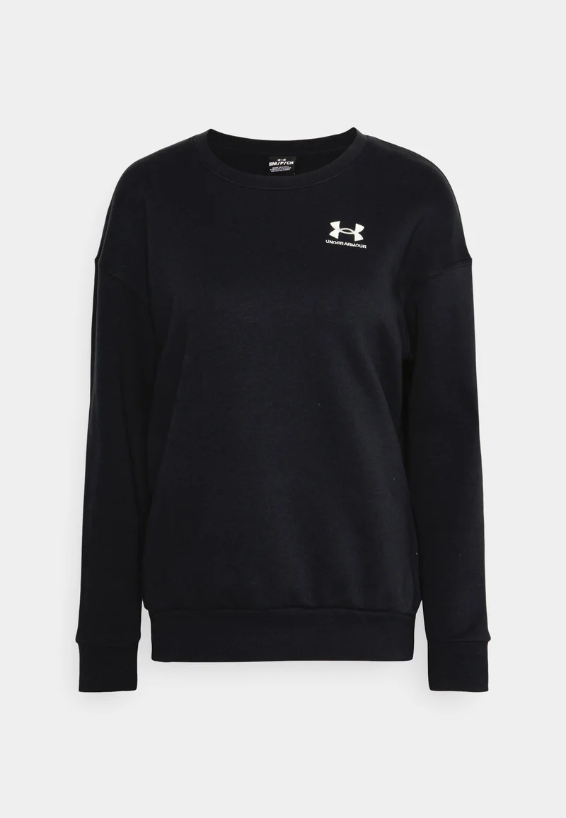 UNDER ARMOUR ESSENTIAL FLEECE CREW black