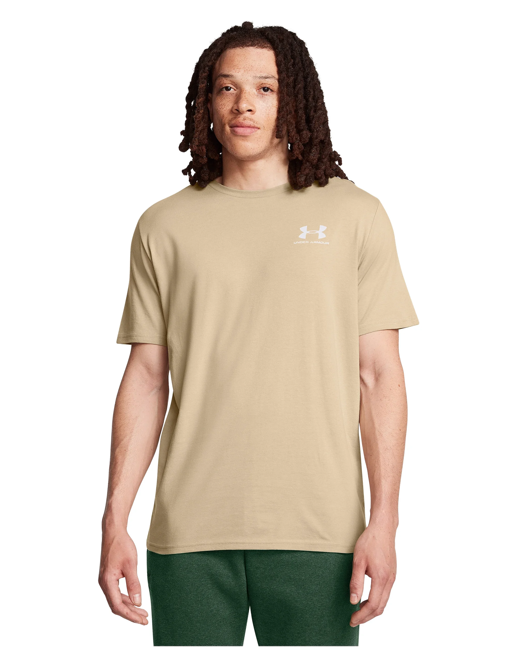 UA sporttyle lc ss khaki Under Armour Sportstyle LC SS