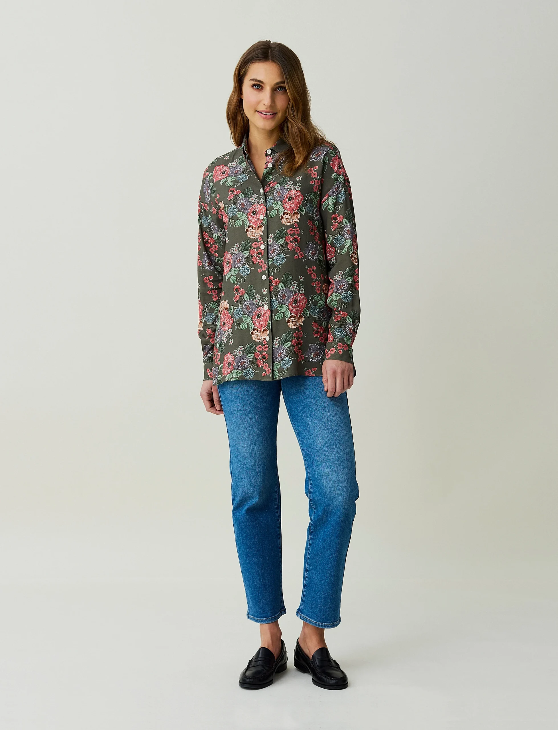 Lexington Edith Flower Print Viscose shirt