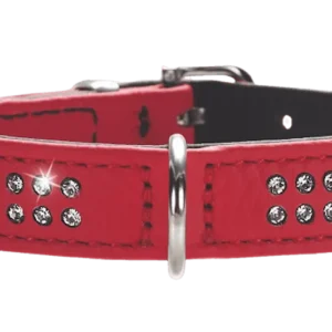 Hunter Hundhalsband Diamond Petit Röd 24 I Hunter