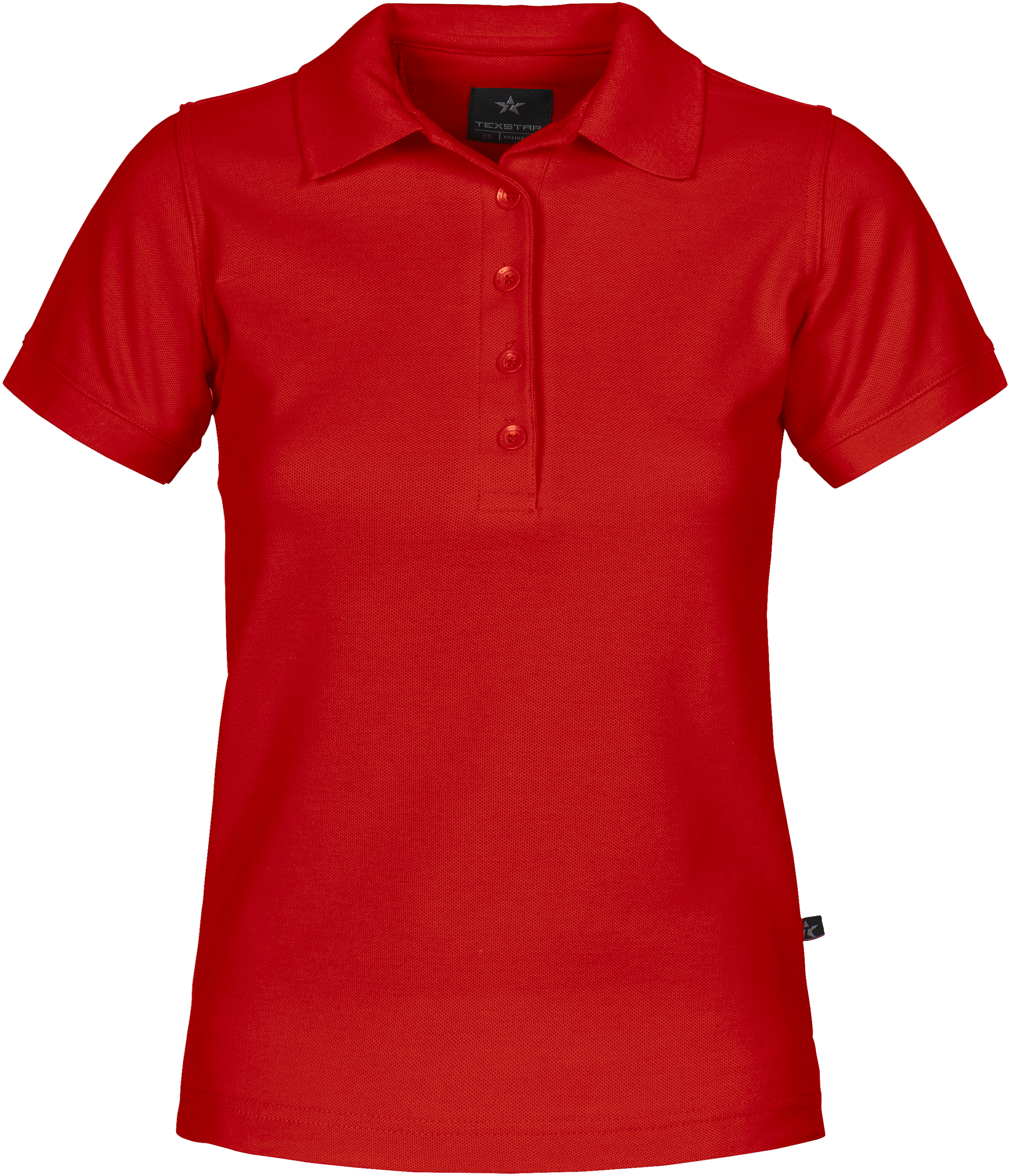 Röd pikétröja dam