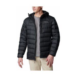 svart dunjacka herr columbia autumn park