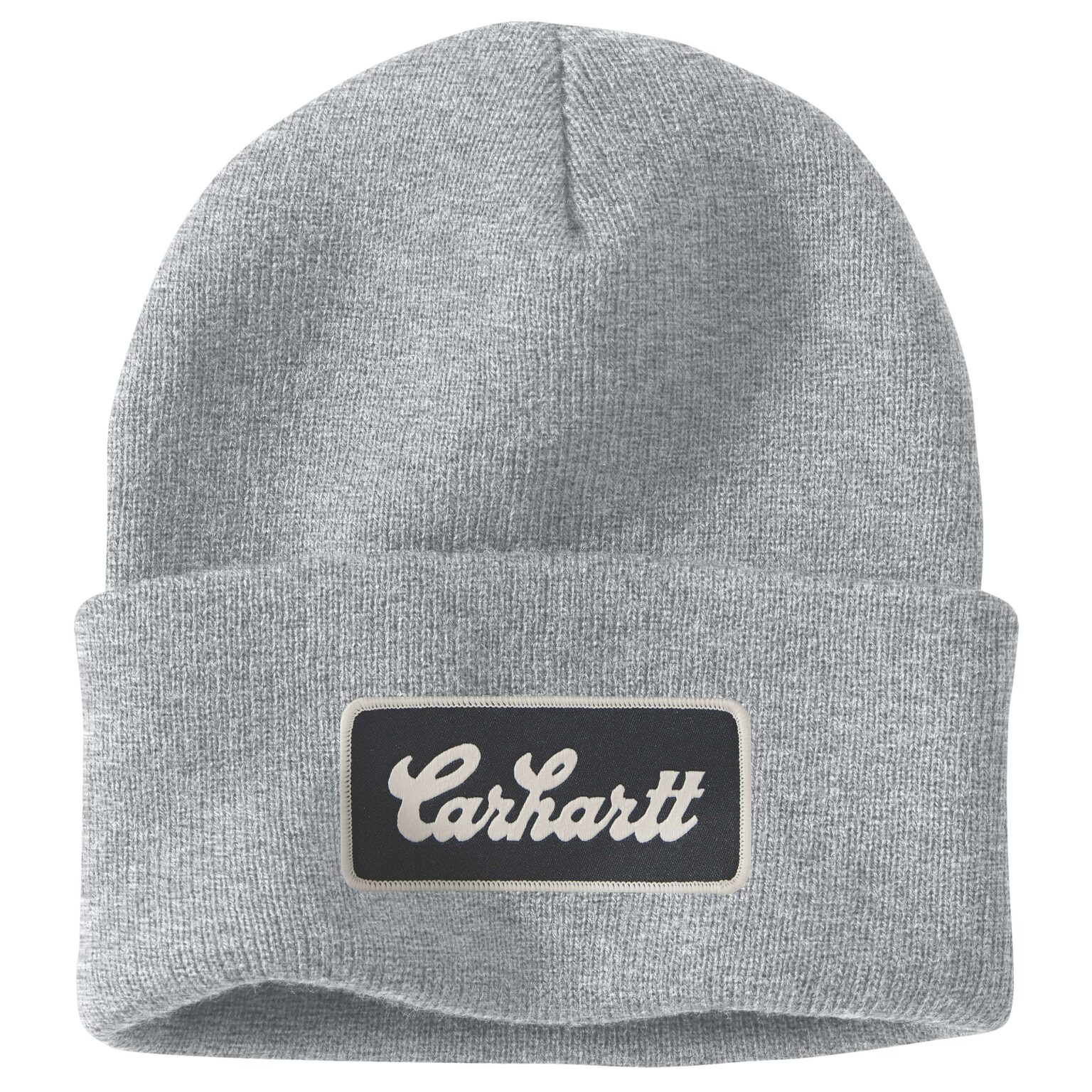 EU_107007_HGY-1536x1536 carhartt mössa knit cuffed script patch beanie