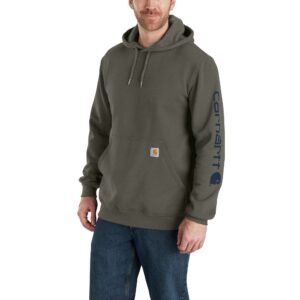 Carhartt-A Sleeve Logo Hooded Sweatshirt