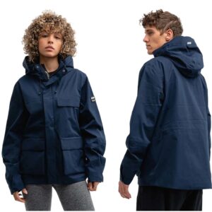 Utility Hybrid Rain Jacket I Mountain Works - Blå, XS