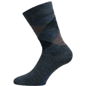 Avignon Real Socks Rutor Merinoull - Grå, 44-47