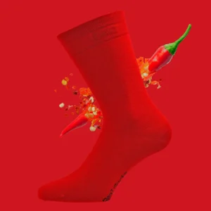 Avignon Real Socks Merinoull - Röd, 36-39