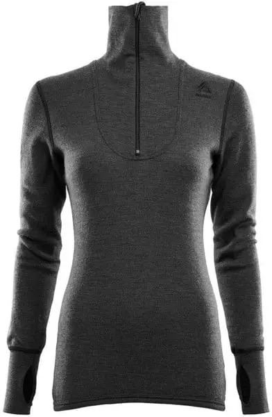 aclima doublewool polo with zip woman