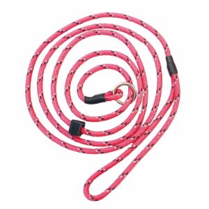 rosa retrieverkoppel med reflex